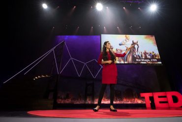 Valarie Kaur giving her TED Talk